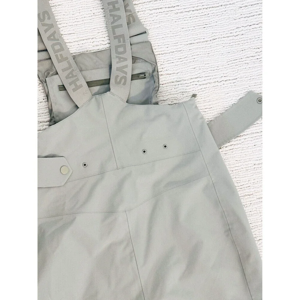 HALFDAYS Carson Size Small Green Bib Pant All-Mountain Snow Soft Shell Luxury